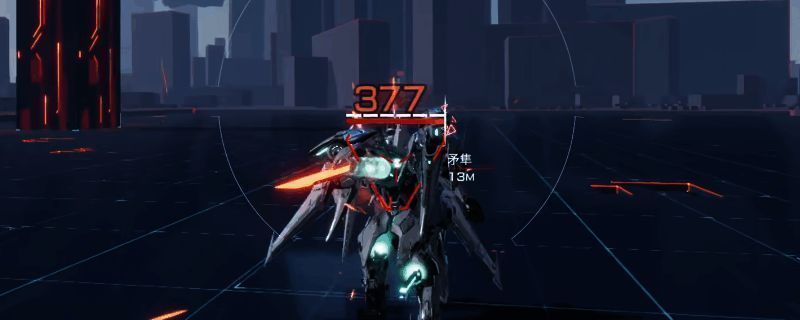 《解限机》处决动作演示画面，角色正在进行终结技，背景有敌方单位逼近