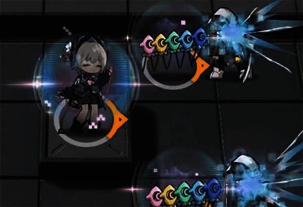 电弧在战斗场景中召唤多个电力装置,形成火力网覆盖战场