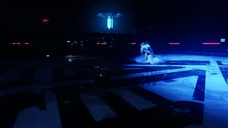 主角在Boss战中施展弹反动作,剑刃与敌方攻击精准碰撞,火花四溅