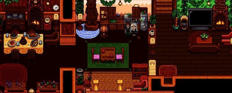 星露谷物语主界面展示，角色站在农场中，背景为阳光下的田野与树木