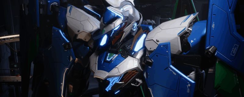 解限机黑豹机甲全刃式00Q涂装展示,整体以深色为主调,搭配钴蓝与茜草红点缀,极具未来感和攻击性