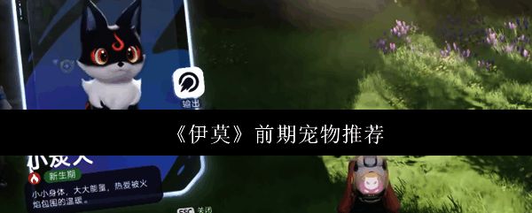 小炭犬可爱形象展示,通体黑色毛发带火焰特效,眼神灵动