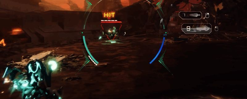 《解限机》游戏中开启小透视后的地图界面，敌方单位以红色标记清晰显示位置