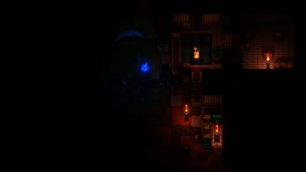 玩家角色手持新式炸弹准备投掷,背景是崩塌的古代遗迹