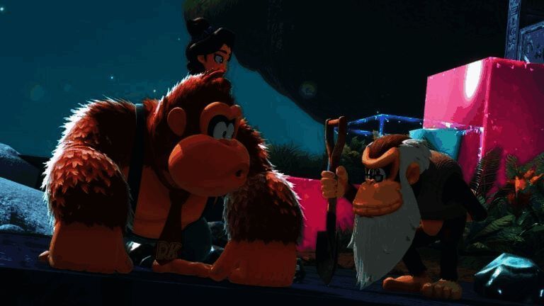 咚奇刚在丛林中跳跃躲避陷阱,背景色彩鲜艳,充满热带风情的游戏场景截图