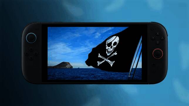 任天堂Switch2主机外观展示图，银灰色机身搭配彩色Joy-Con手柄，科技感十足