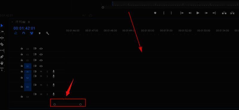 鼠标悬停在时间轴上显示为可调节轨道高度的滚轮图标