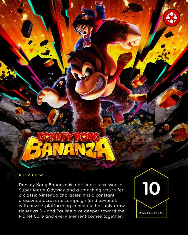 大金刚与宝琳并肩站在地心高台,背后是绚丽的岩浆与发光水晶构成的奇幻景观