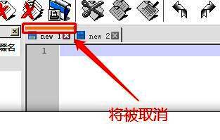 Notepad++标签栏界面,当前激活标签上方无橙色条,整体界面整洁