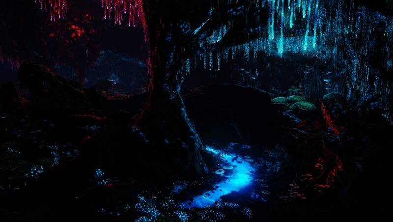 游戏内五大海洋生态区分布示意图，地图上标注了不同区域的颜色与特征，如红色代表高温、蓝色代表高压