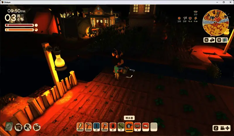 角色正在熔炉前忙碌,炉火熊熊燃烧,铁矿石正在被冶炼成铁锭