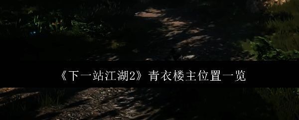 《下一站江湖2》青衣楼主角色立绘展示,身穿青色长袍,手持折扇,神情冷峻