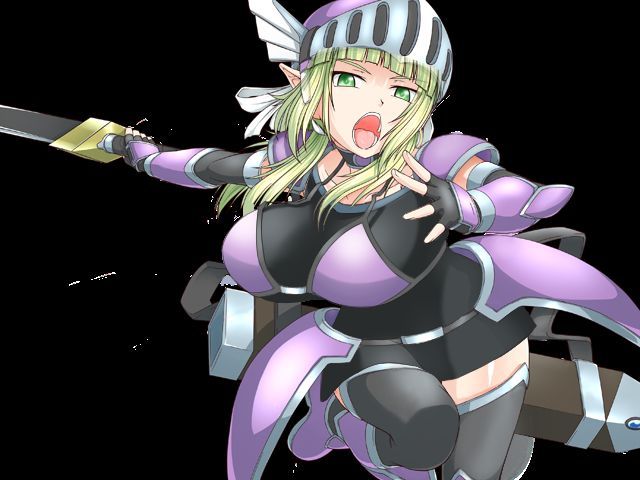 《悲剧的精灵》游戏主视觉图,精灵少女玛丽站在昏暗的城镇背景下,眼神忧郁而坚定