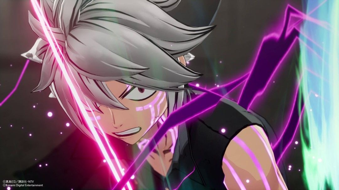 游戏内角色施展以太齿轮技能的战斗画面,能量光效绚丽,场景破坏效果逼真