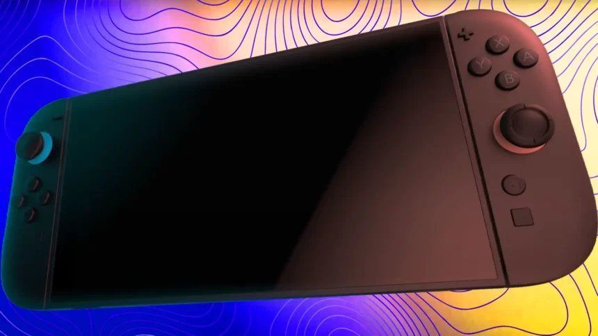 多名游戏开发者在工作室中讨论Switch2开发进展,神情困惑且焦急