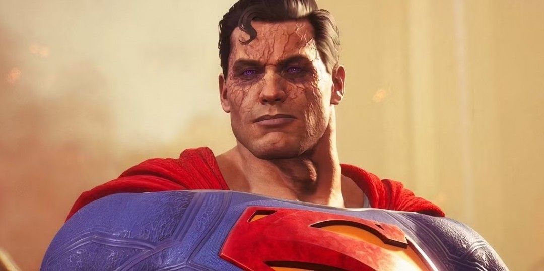 新《超人》电影宣传海报,主角身穿经典红蓝战衣,悬浮于城市上空,阳光洒落,象征希望与力量