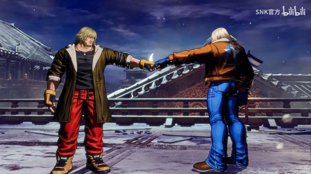 肯释放升龙拳瞬间,火焰特效环绕全身,动作充满爆发力