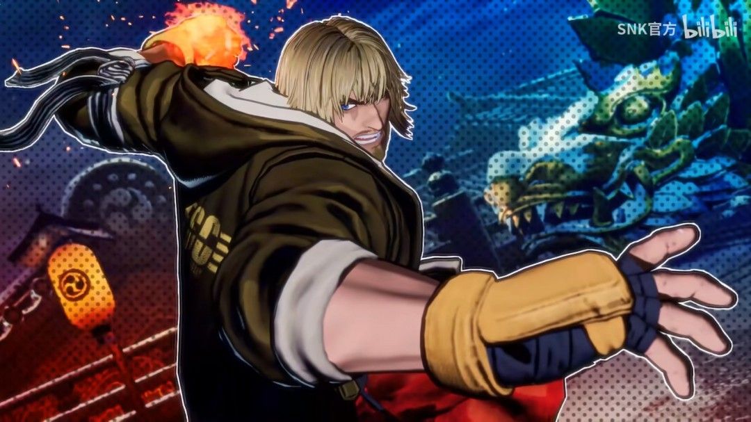 角色选择界面中肯的立绘特写,红色长发与自信笑容极具辨识度