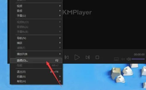 KMPlayer选项窗口中的‘内部滤镜’设置页面,分类清晰,功能齐全