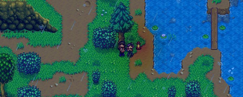 星露谷物语中渔夫威利站在鱼店外,背景为海边码头,阳光洒在海面上,营造出宁静的渔村氛围