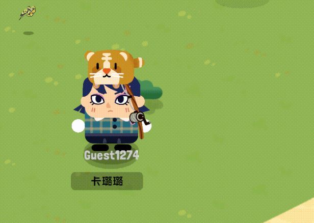 玩家在夜晚的湖边垂钓,水面倒映着星空,鱼漂突然下沉,画面极具氛围感