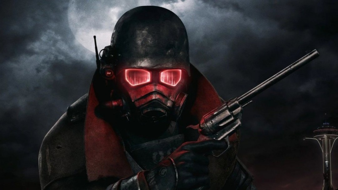 废土风景概念图，展现荒芜城市、锈蚀车辆与远处核爆云，带有强烈后启示录美学风格