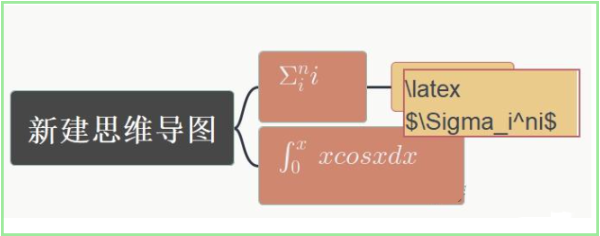 快捷输入操作演示图：光标位于节点文本中，上方浮动提示'latex后按Shift+Enter，再用$$包裹公式'，界面右侧同步显示E=mc²行内公式渲染效果
