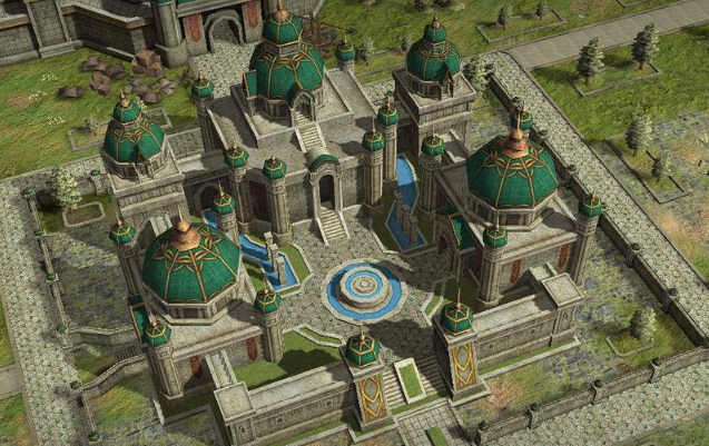 火攻实战演示图：敌方城堡被橙红色火焰覆盖，血条下方持续飘出‘-1.2%’伤害数字，右上角显示倒计时‘剩余火攻时间：23:47’