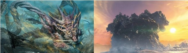 战斗特写:猎人挥舞刃伞腾空跃起,伞面展开瞬间迸发金色络繰光刃,精准劈开‘山穿槌’背部岩甲,碎石飞溅中露出内部脉动的赤色晶核