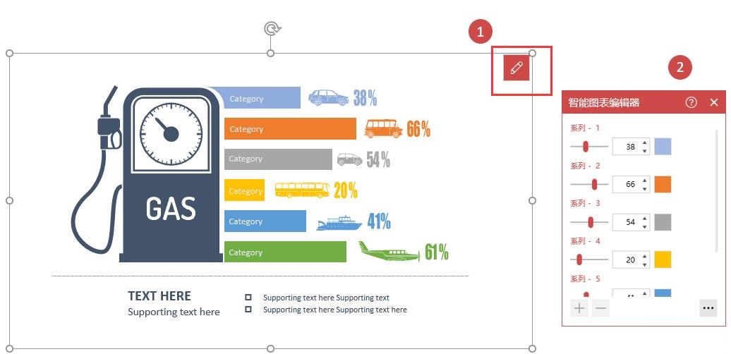 智能图表编辑器启动界面特写,左侧为图表缩略图预览区,右侧为功能分区面板,顶部清晰标注‘编辑器’文字标识