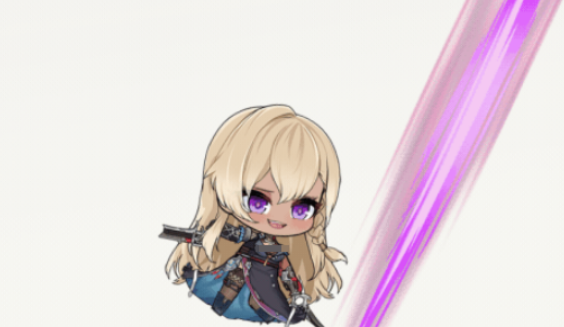 妮娜角色档案界面:左侧为动态立绘,右侧显示详细属性面板与技能树,底部标注‘限时建造:7.24-8.7’红色倒计时标签