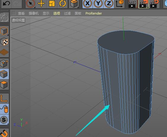 同一模型上应用多组倒角效果对比:左侧边采用大偏移+高细分,右侧边使用小偏移+低细分,形成鲜明刚柔对照