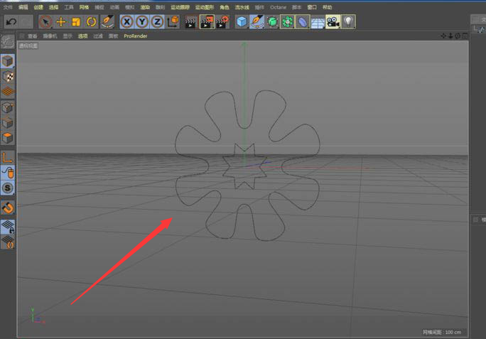 C4D操作界面分屏演示：左屏为多边形草图编辑状态，右屏实时显示挤压后的浅浮雕效果，模型表面可见细微纸纤维噪点