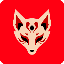 德尔塔面具 官方正版 VR6566BB1C-kitsune